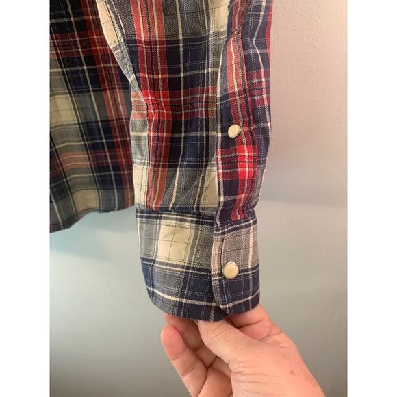 FLAG & ANTHEM Men’s Snap Button Long Sleeve Casual Shirt / Size: Large - Picture 9 of 9